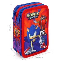 2247/25523: Sonic 3 Zipped Filled Pencil Case